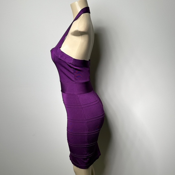 bebe Deep Purple Backless Dress - Picture 4 of 7